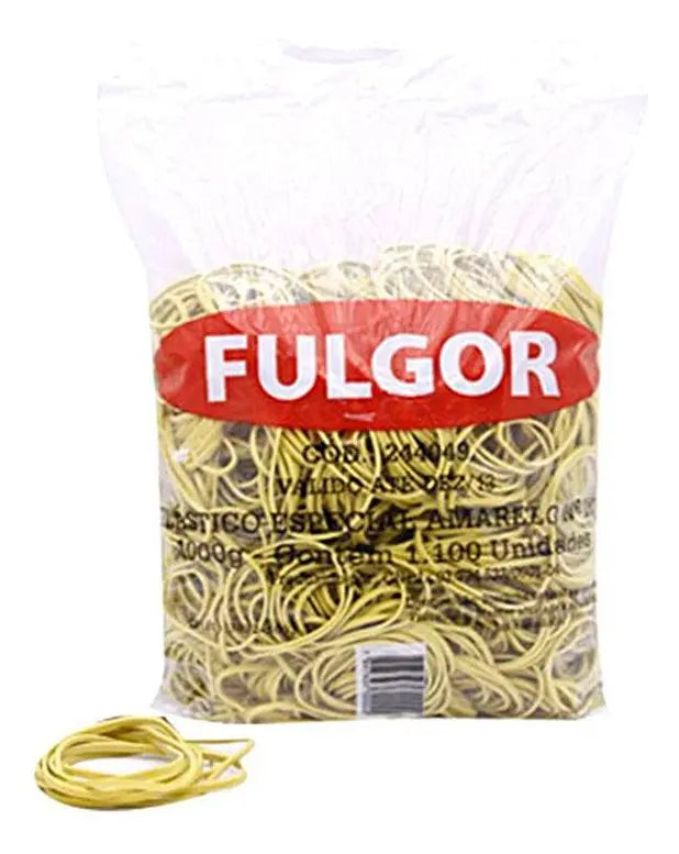FULGOR ELASTICO LATEX ESP. AMARELO Nº18 1 KG
