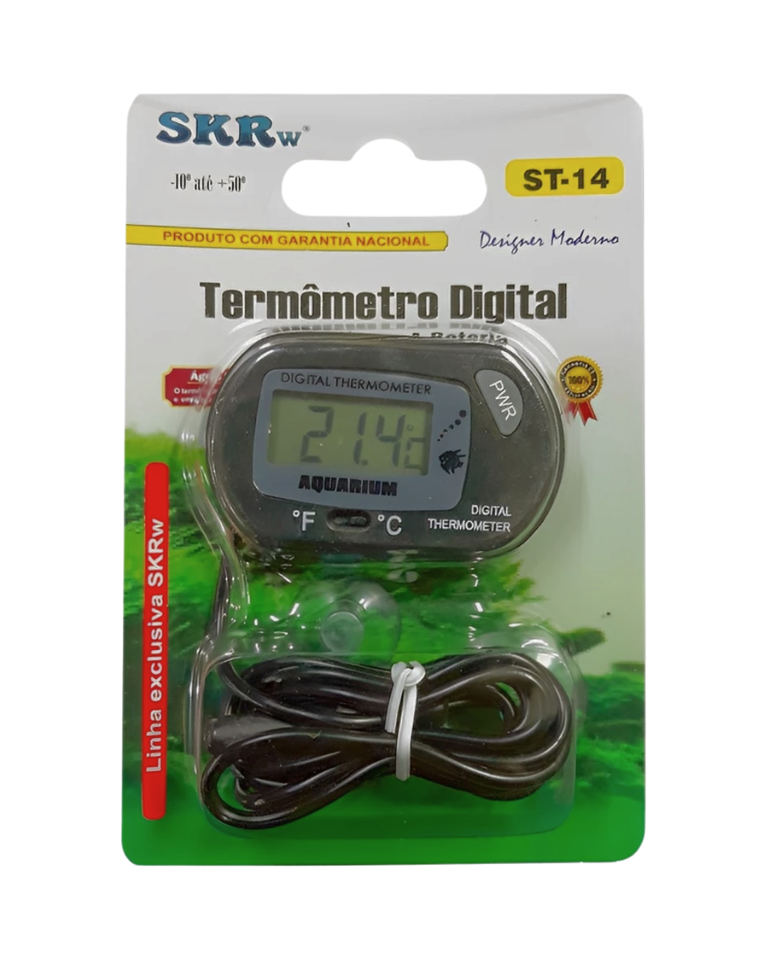 SKRw TERMOMETRO ST-14 DIGITAL C/ SENSOR A BATERIA