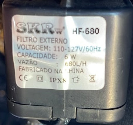 SKRw PEC.REP.BOMBA DO FILTRO EXTERNO HF- 680 127V