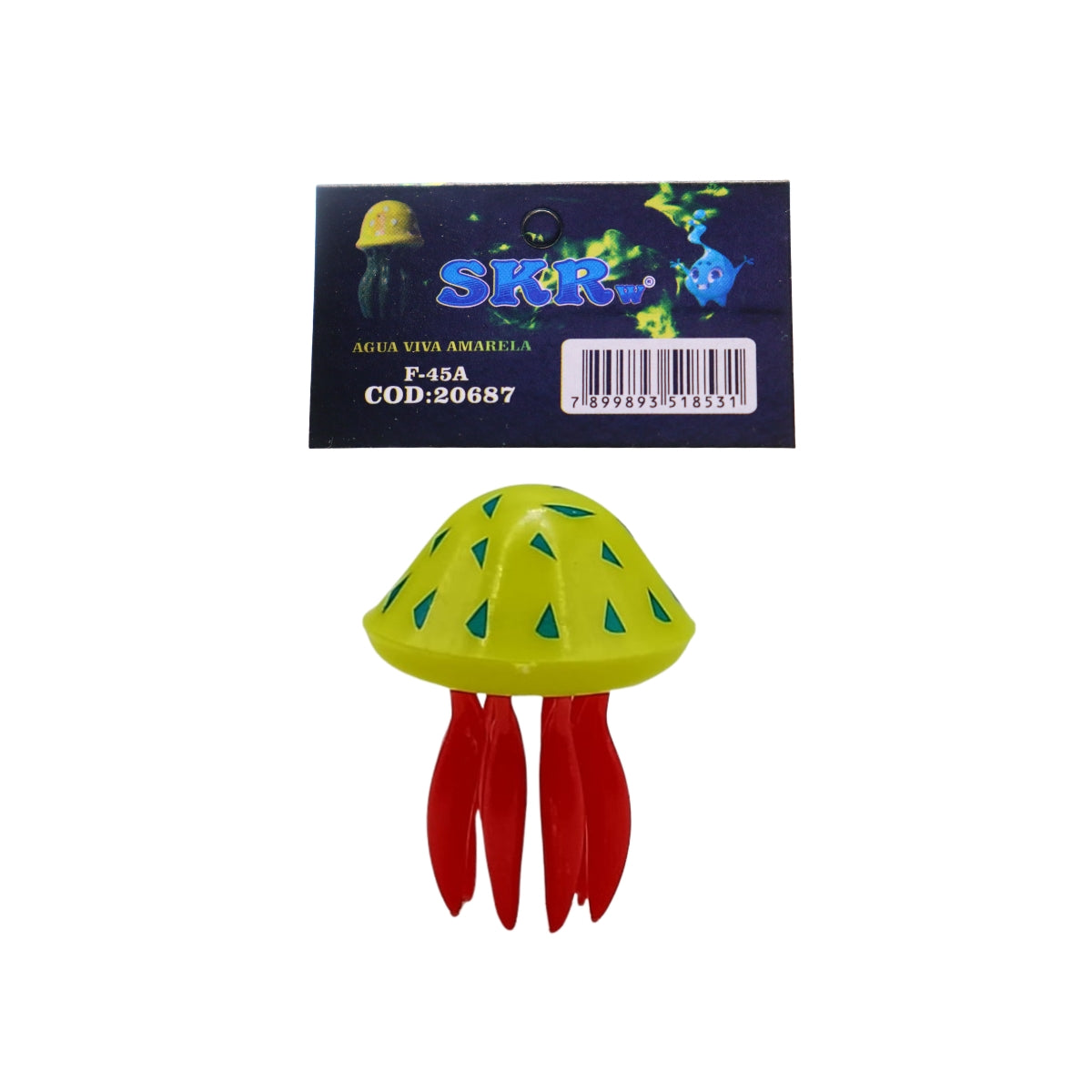 SKRw PEIXE FLUTUANTE F-45A AGUA VIVA AMAREL / VERM