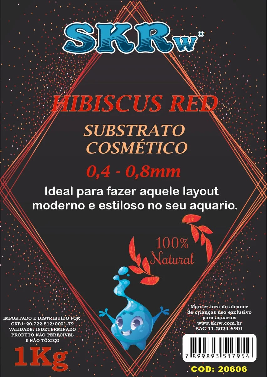 SKRw SUBST.COSMETICO HIBISCUS RED 0,4 A 0,8MM KL