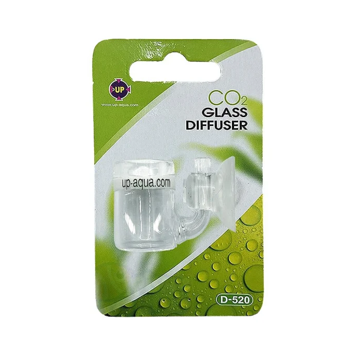 UP-AQUA DIFUSOR DE CO2 2 EM 1 25MM VIDRO MIN D-520
