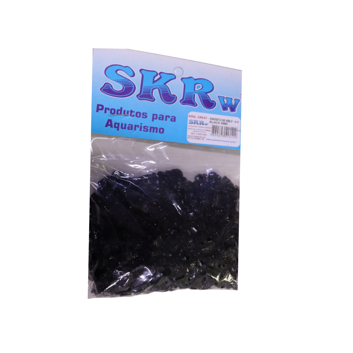 SKRw ENFEITE DE VIDRO F- 6-9 BLACK 200G