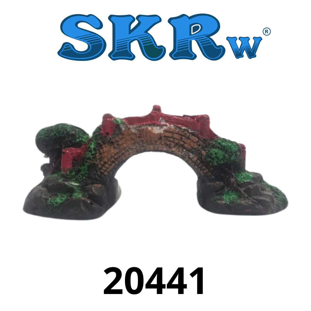 SKRw ENFEITE RESINA K- 114 PONTE VERMELHA 9*7*8
