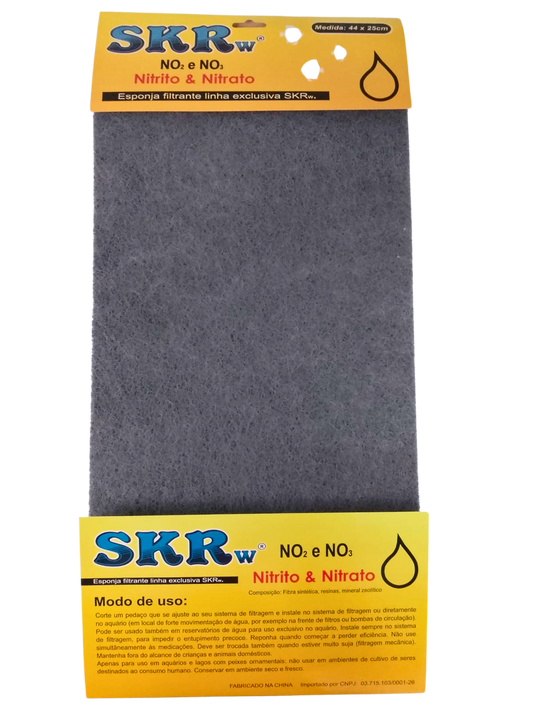 SKRw ESPONJA FILTRANTE REMOVE NITRITO 33X12CM