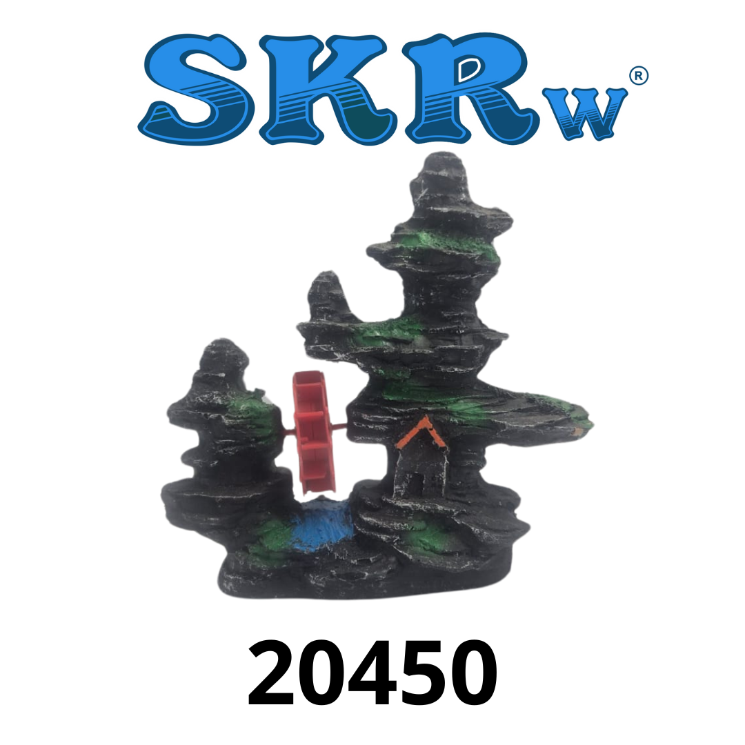 SKRw ENFEITE RESINA K- 3112 ROCHEDO RODA 19*7*19CM