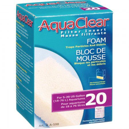 AQUA CLEAR REFIL MINI FOAM FILTER INSERT (A-598)