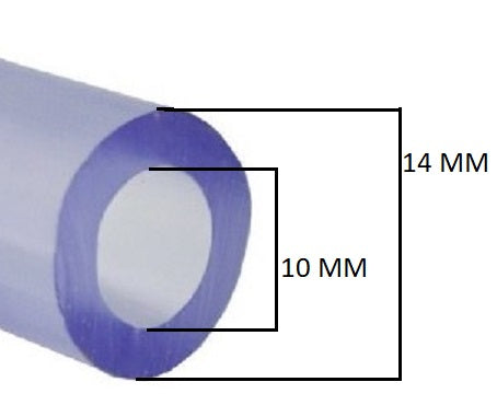 SKRw MANGUEIRA SILICONE 10*13MM 60 MT - CRISTAL