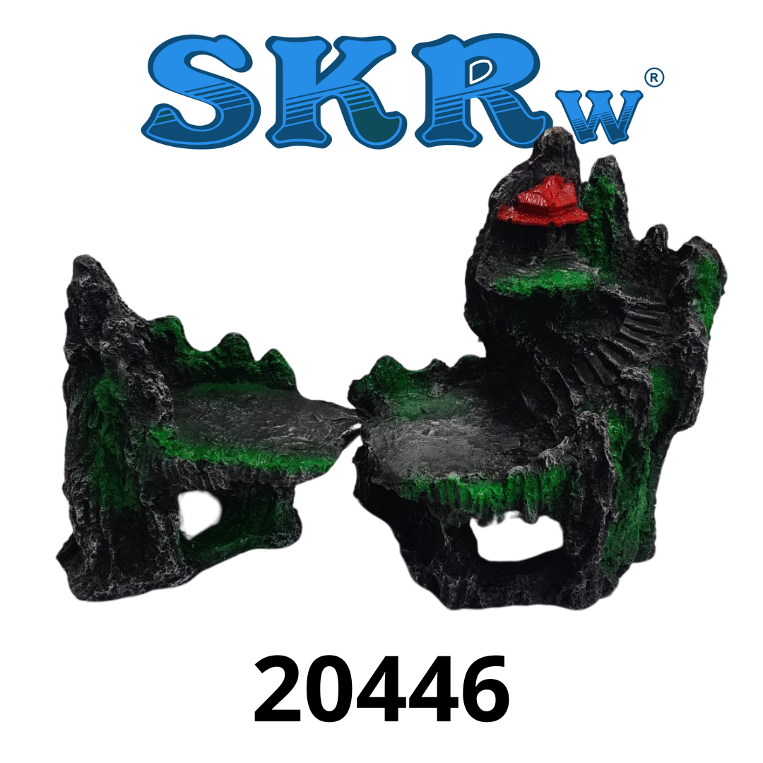SKRw ENFEITE RESINA K- 3194 ROCHEDO PONTE 24*13*17