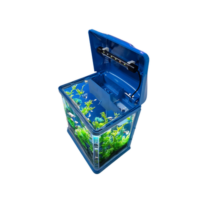 SKRw AQUARIO B-226L BOMBA, ILUMINAÇÃO, FILTRAGEM  26X19X32 12LT AZ