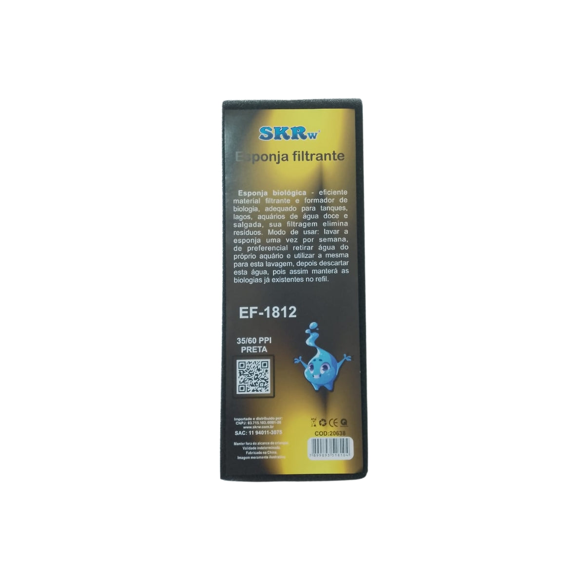 SKRw ESPONJA BIO. EF-1812 32X12 35/60PPI PRETA