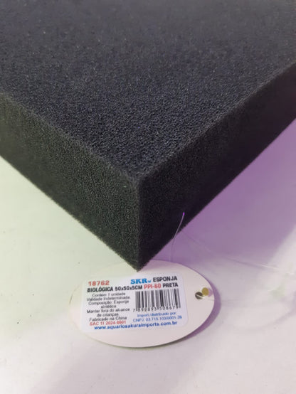 SKRw ESPONJA BIO.EF-1855 50X50X5CM PPI60 PRETA