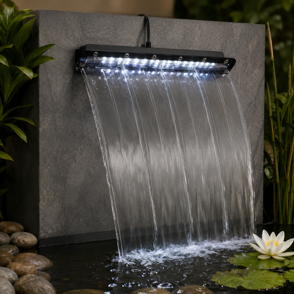 SKRw CASCATA SAIDA DE ACRILICO LAGO LED 32CM 110V