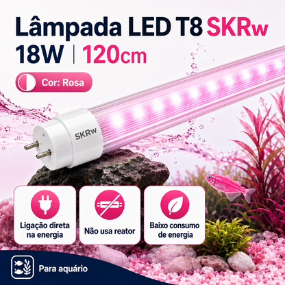 SKRw LAMPADA DE LED TUBOL.T8 18W 120CM