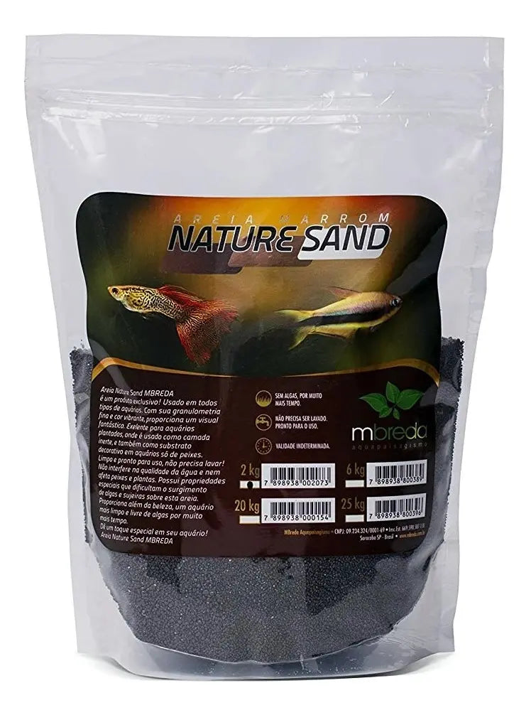 MBREDA AREIA MARROM NATURE SAND PH 7.2-7.4  2K-178