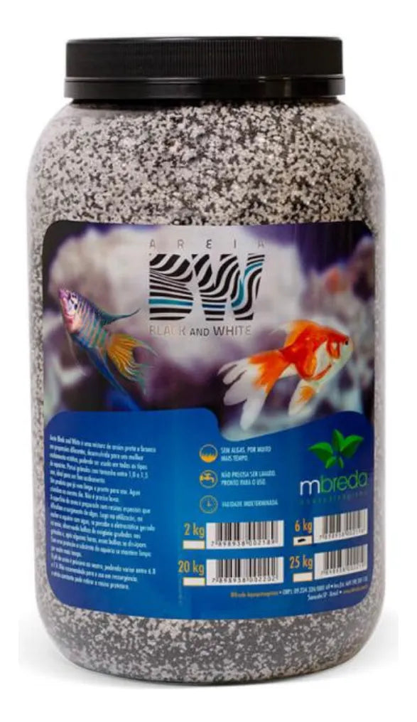 MBREDA AREIA BW BLACK AND WHITE PH 6.8-7.4  6K-383