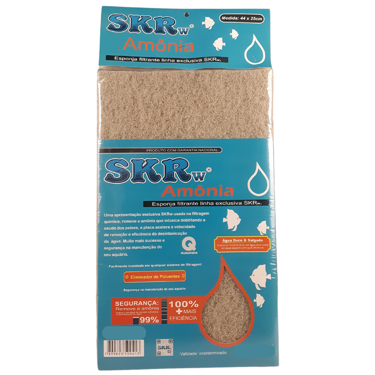 SKRw ESPONJA FILTRANTE REMOVE AMONIA  44X25CM