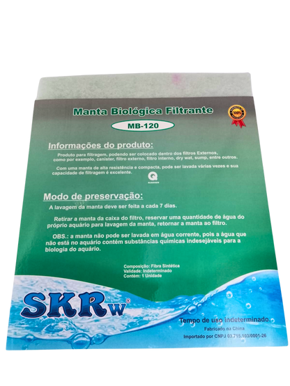 SKRw ESPONJA MANTA BIOLOGICA MB-120 CINZ.25X29X0.5
