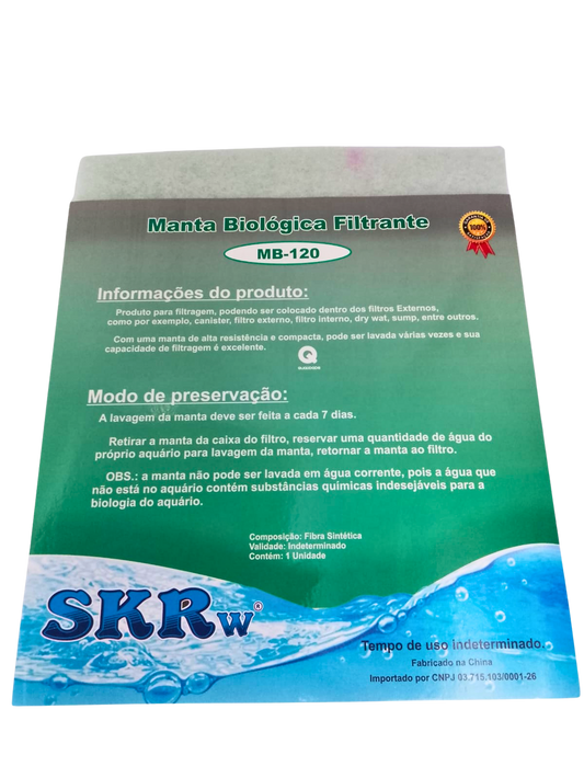 SKRw ESPONJA MANTA BIOLOGICA MB-120 CINZ.25X29X0.5