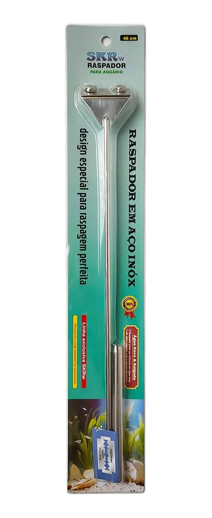 SKRw RASPADOR ALGAS INOX R-46 + LAMINA+PROLON 46CM
