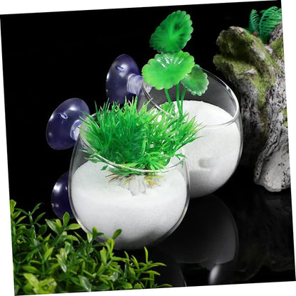 SKRw VASO DE VIDRO C/ VENTOSA P/ PAISAGISMO 5,5X5