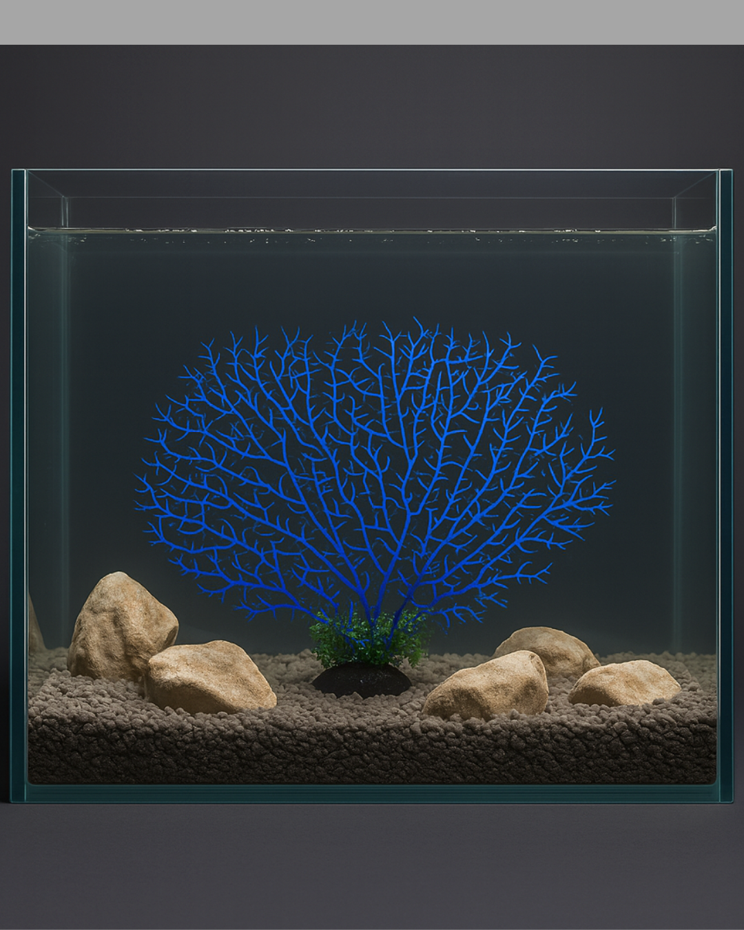 SKRw PLANTA ARTIFICIAL K-410 30X25CM CORAL AZUL