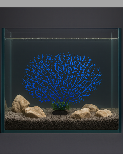 SKRw PLANTA ARTIFICIAL K-410 30X25CM CORAL AZUL