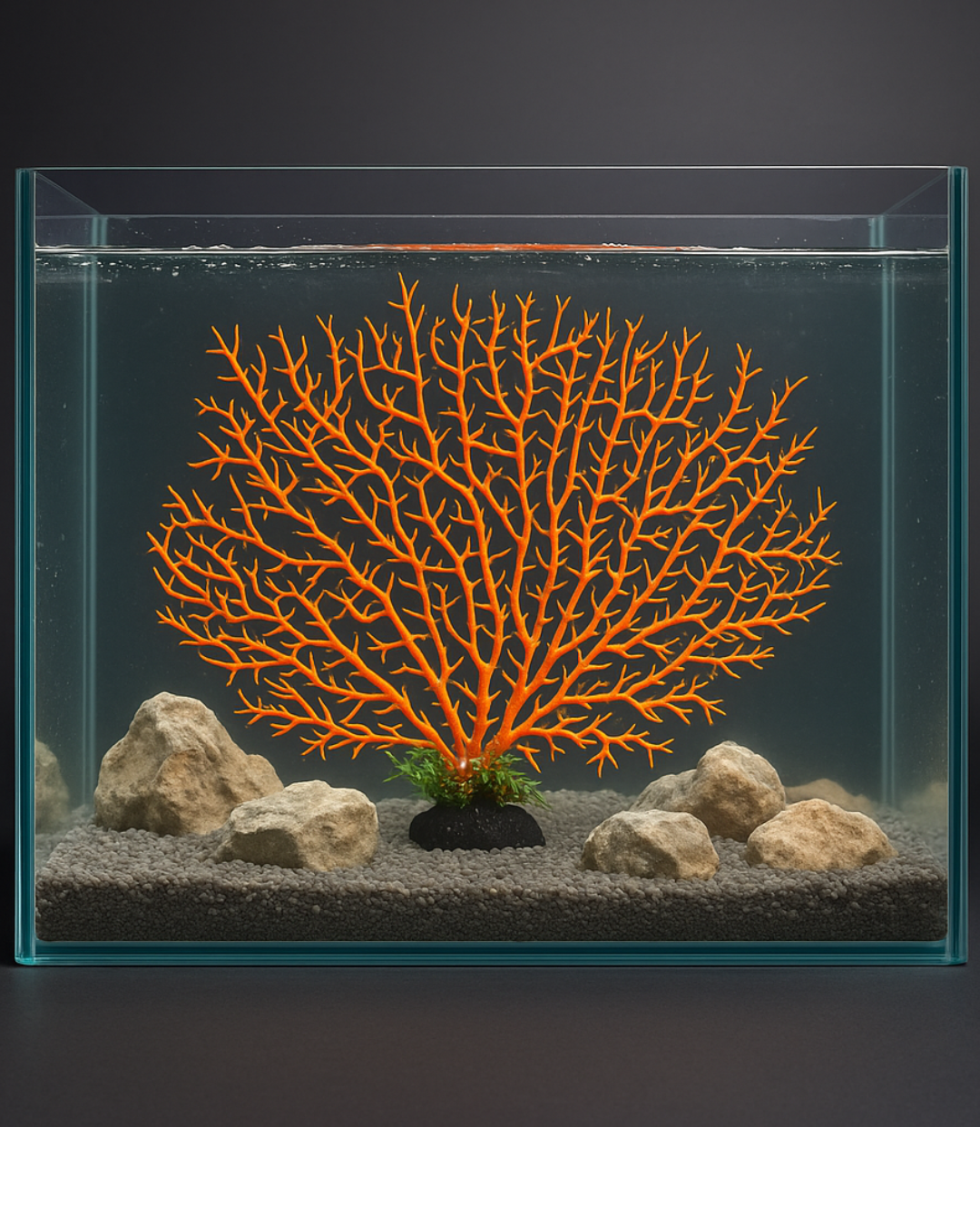 SKRw PLANTA ARTIFICIAL K-412 30X25CM CORAL LARANJA
