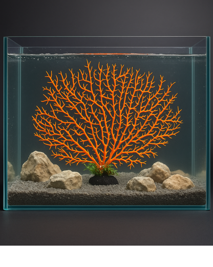 SKRw PLANTA ARTIFICIAL K-412 30X25CM CORAL LARANJA