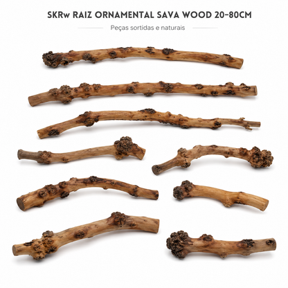 SKRw RAIZ ORNAM. SAVA WOOD  20-80CM  KL