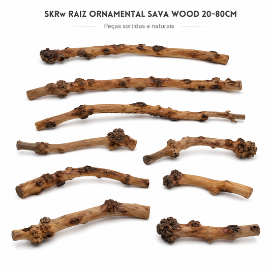 SKRw RAIZ ORNAM. SAVA WOOD  20-80CM  KL