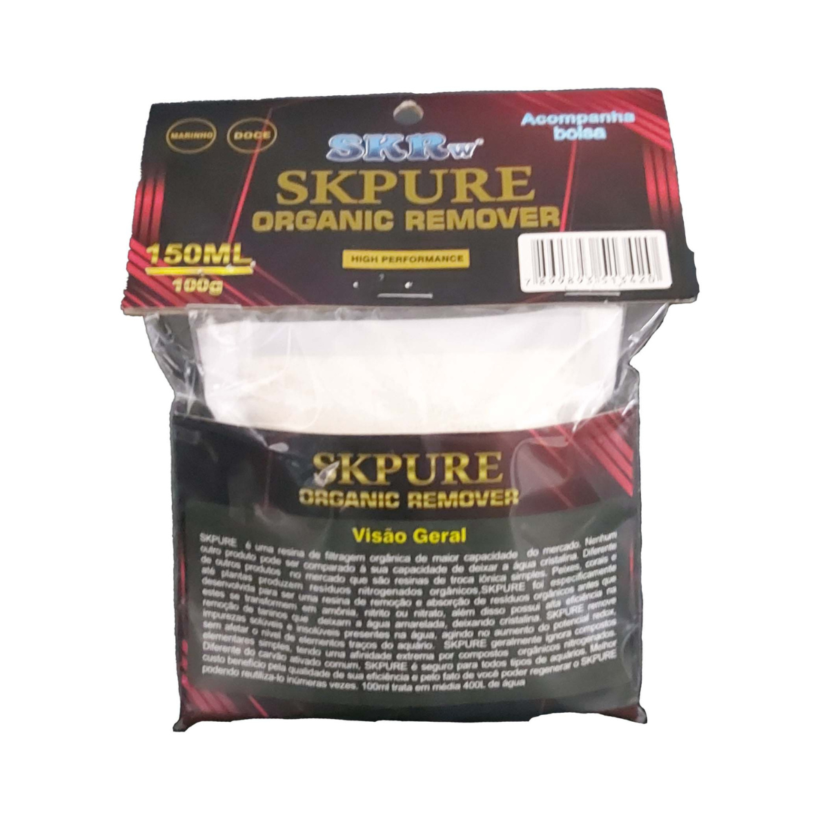 SKRw SKPURE ORGANIC REMOVER C/ BOLSA  150ML  100G