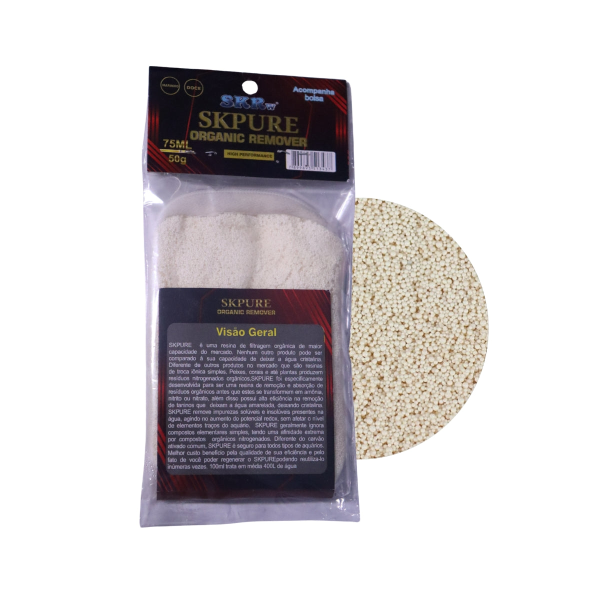 SKRw SKPURE ORGANIC REMOVER C/ BOLSA    75ML  50G