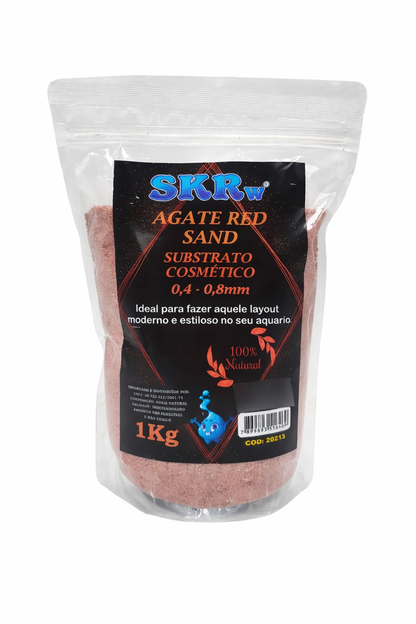 SKRw SUBST.COSMETICO AGATE RED SAND 0,4 A 0,8 KL
