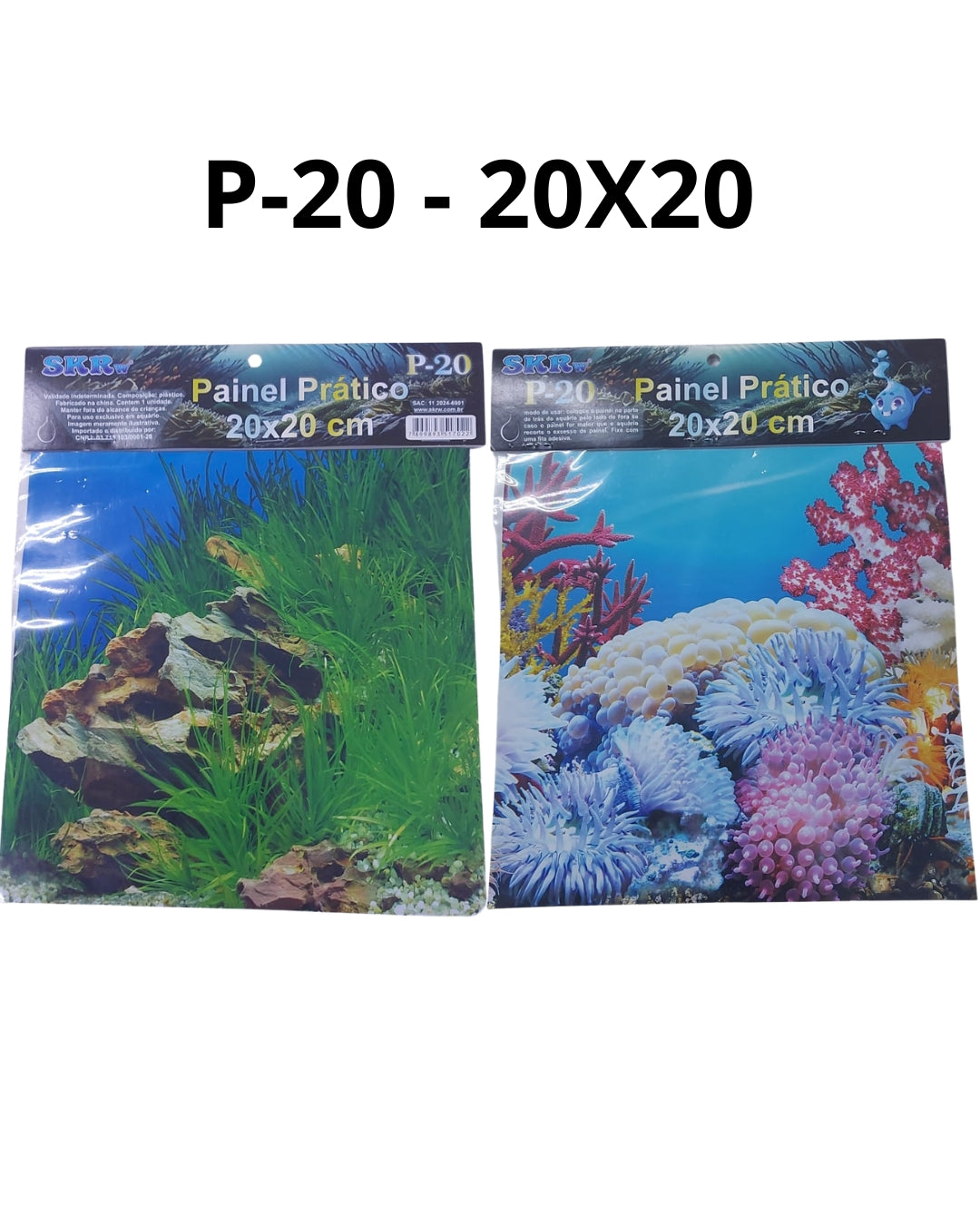SKRw PAINEL PRATICO P-20 P/ AQUARIO DE 20X20CM
