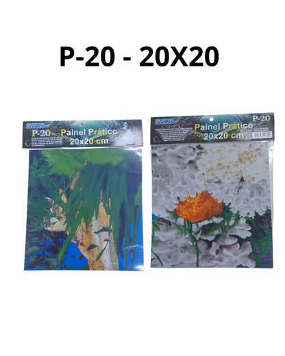 SKRw PAINEL PRATICO P-20 P/ AQUARIO DE 20X20CM