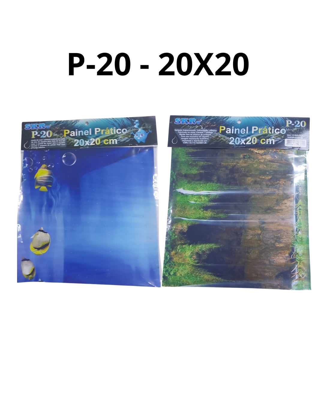 SKRw PAINEL PRATICO P-20 P/ AQUARIO DE 20X20CM