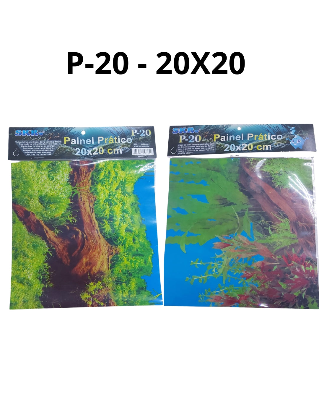 SKRw PAINEL PRATICO P-20 P/ AQUARIO DE 20X20CM