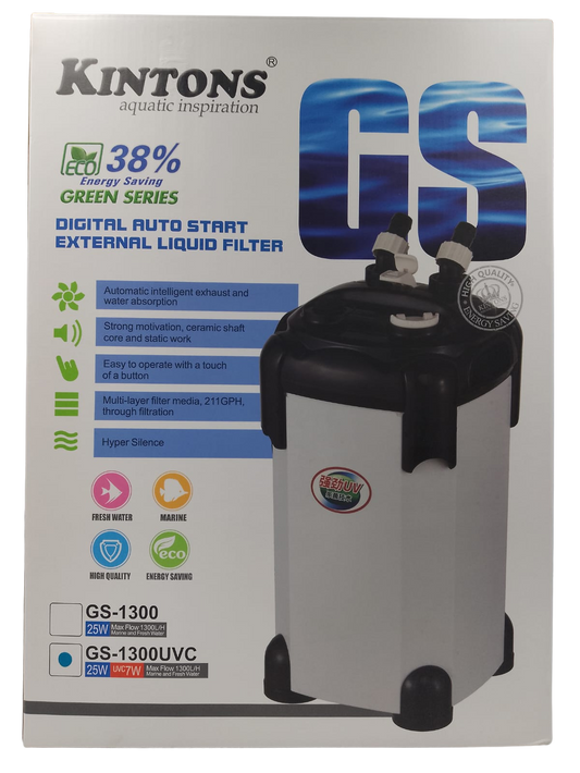 KINTONS FILTRO CANISTER GS-1300UVC 110V COM UV