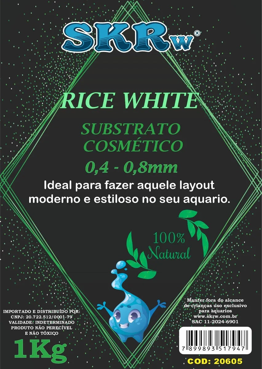 SKRw SUBST.COSMETICO RICE WHITE 0,4 A 0.8MM KL
