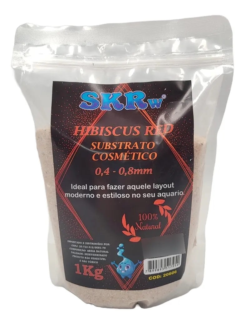 SKRw SUBST.COSMETICO HIBISCUS RED 0,4 A 0,8MM KL