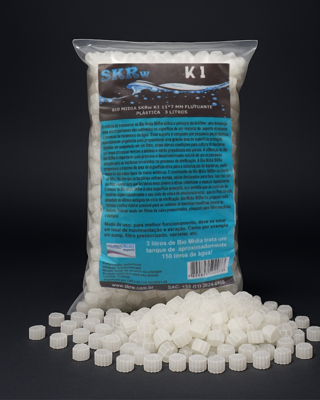 SKRw BIO MIDIA K1 11*7 MM FLUT.PLAST.   3 LT
