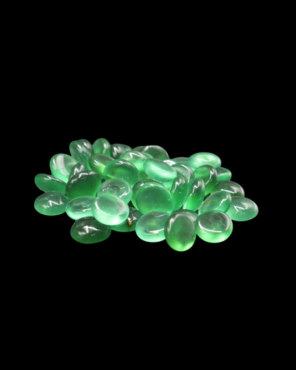 SKRw ENFEITE DE VIDRO F-17-19  FOSCO VERDE 200G