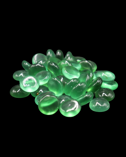 SKRw ENFEITE DE VIDRO F-17-19  FOSCO VERDE 200G