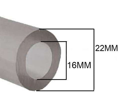 SKRw MANGUEIRA SILICONE 16*22MM 1  MT - FUME