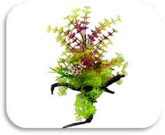 SKRw PLANTA ARTIFICIAL K-721 14X22CM VERD/VERM/AMA
