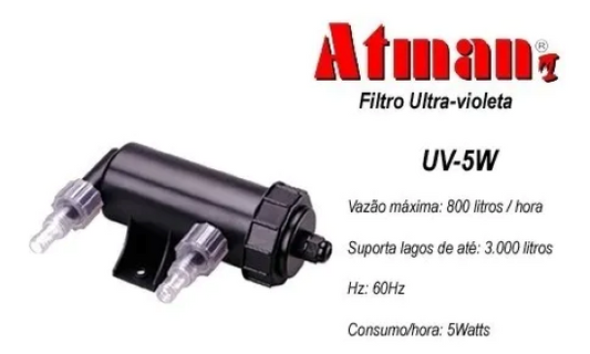 ATMAN FILTRO UV   5W FLUX.1124LH-LAGO 2248LT 220V