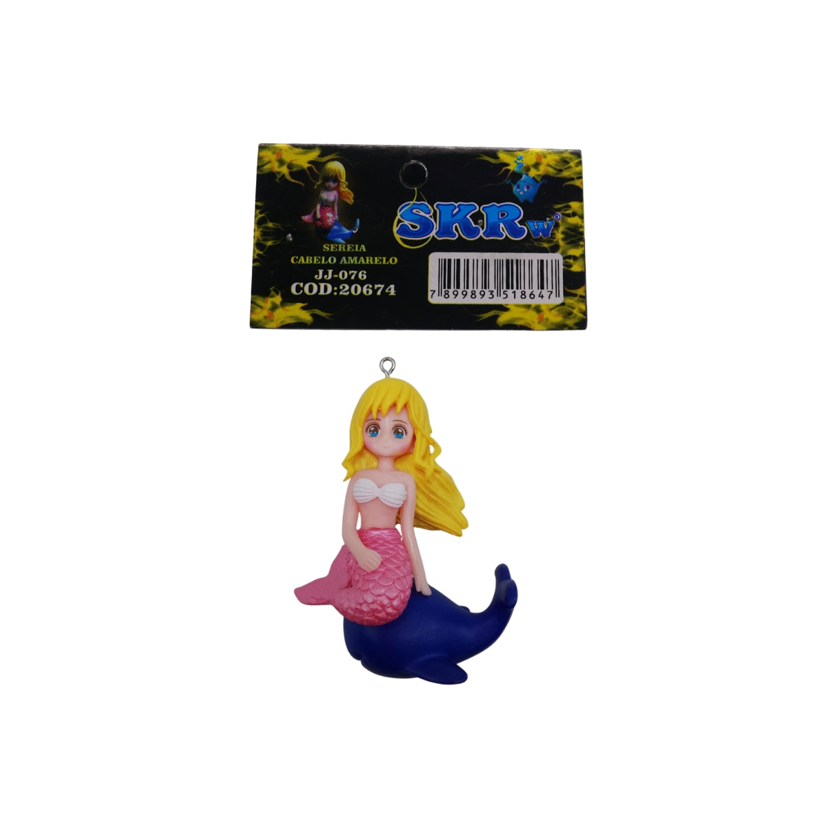 SKRw ENFEITE JJ-076 SEREIA.FLUTUA.CABELO AMARELO