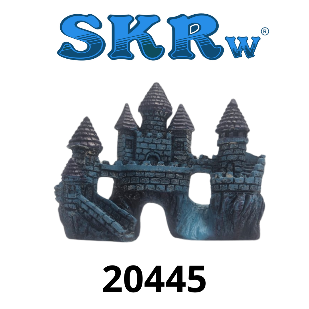 SKRw ENFEITE RESINA K- CASTELO ORIENTAL AZ 15*7*12