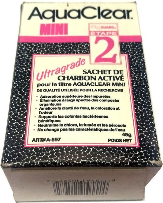 AQUA CLEAR REFIL  MINI ACTIVATED CARBON 45G A-597